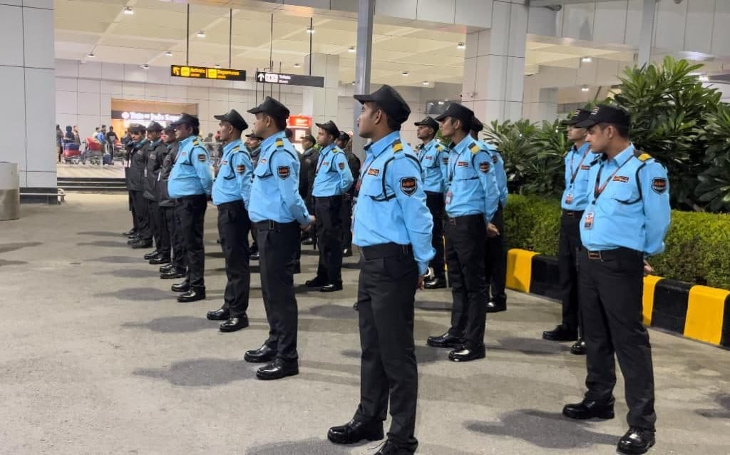 ADS security team deployed at an airport terminal
